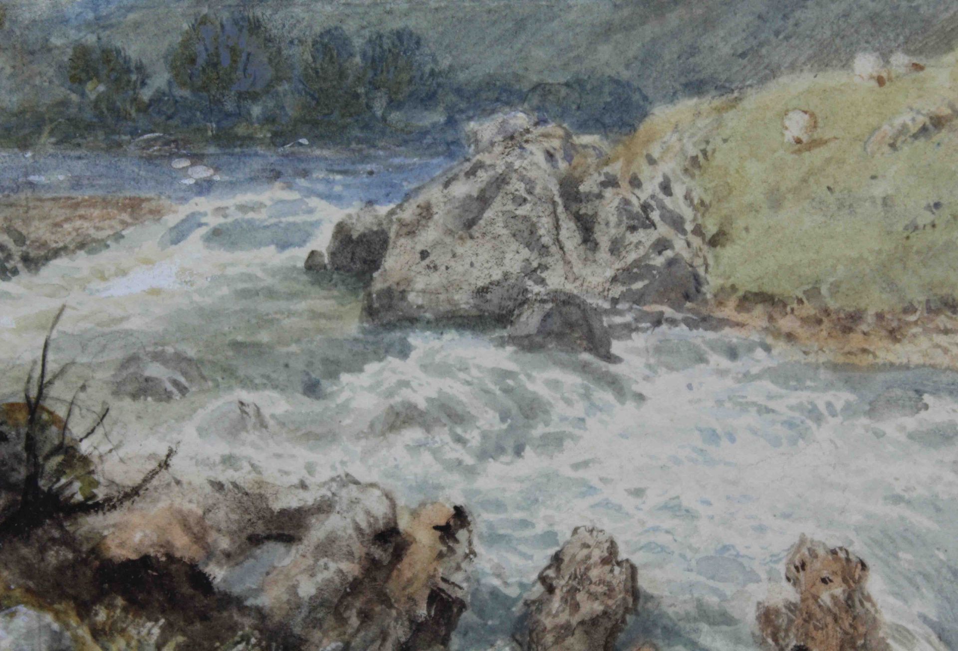 Myles Birket FOSTER (1825 - 1899). Highland stream.17 cm x 26 cm im Ausschnitt. Gemälde. - Bild 7 aus 11