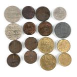 16 Münzen Danzig.Auch.6 mal 1 Pfennig. 1932, 1926 (2x), 1929, 1937, 1930.2 mal 2 Pfennig. 1923 und