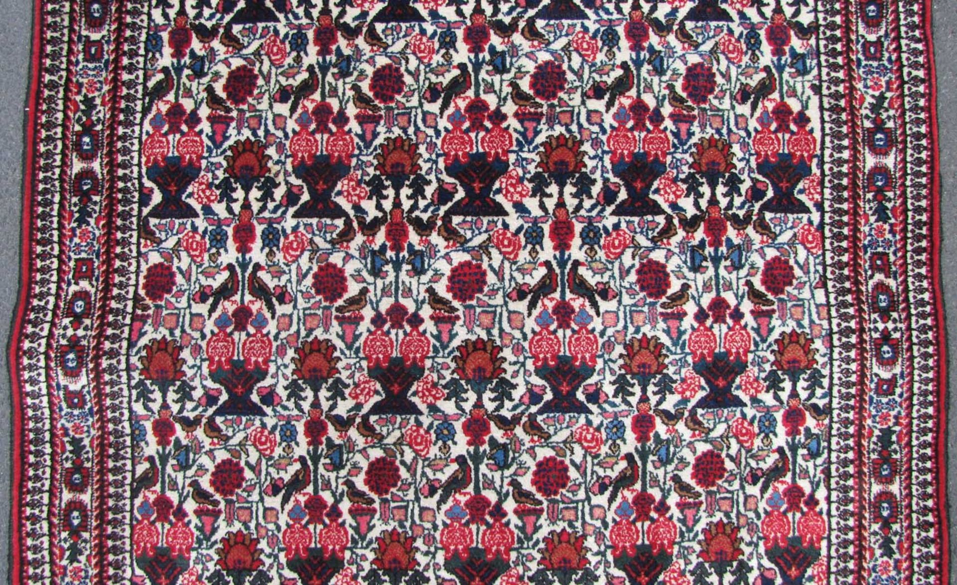 Abbadeh Perserteppich. Iran. Zilli-Sultan Muster.161 cm x 107 cm. Handgeknüpft. Wolle auf Baumwolle. - Bild 3 aus 6