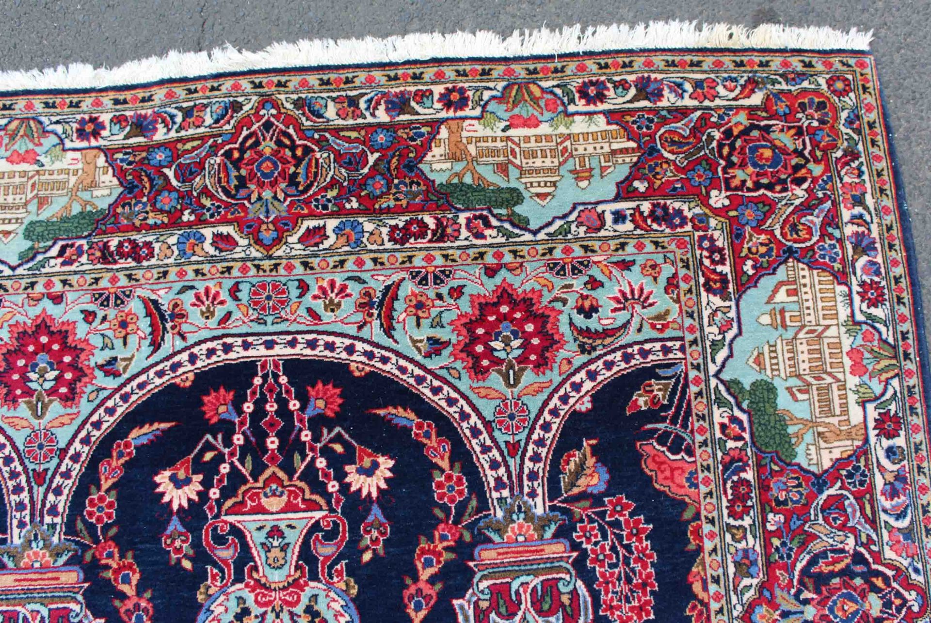 Keschan Kork Perserteppich. Iran. Circa 70 - 100 Jahre alt.190 cm x 132 cm. Handgeknüpft. - Image 7 of 9
