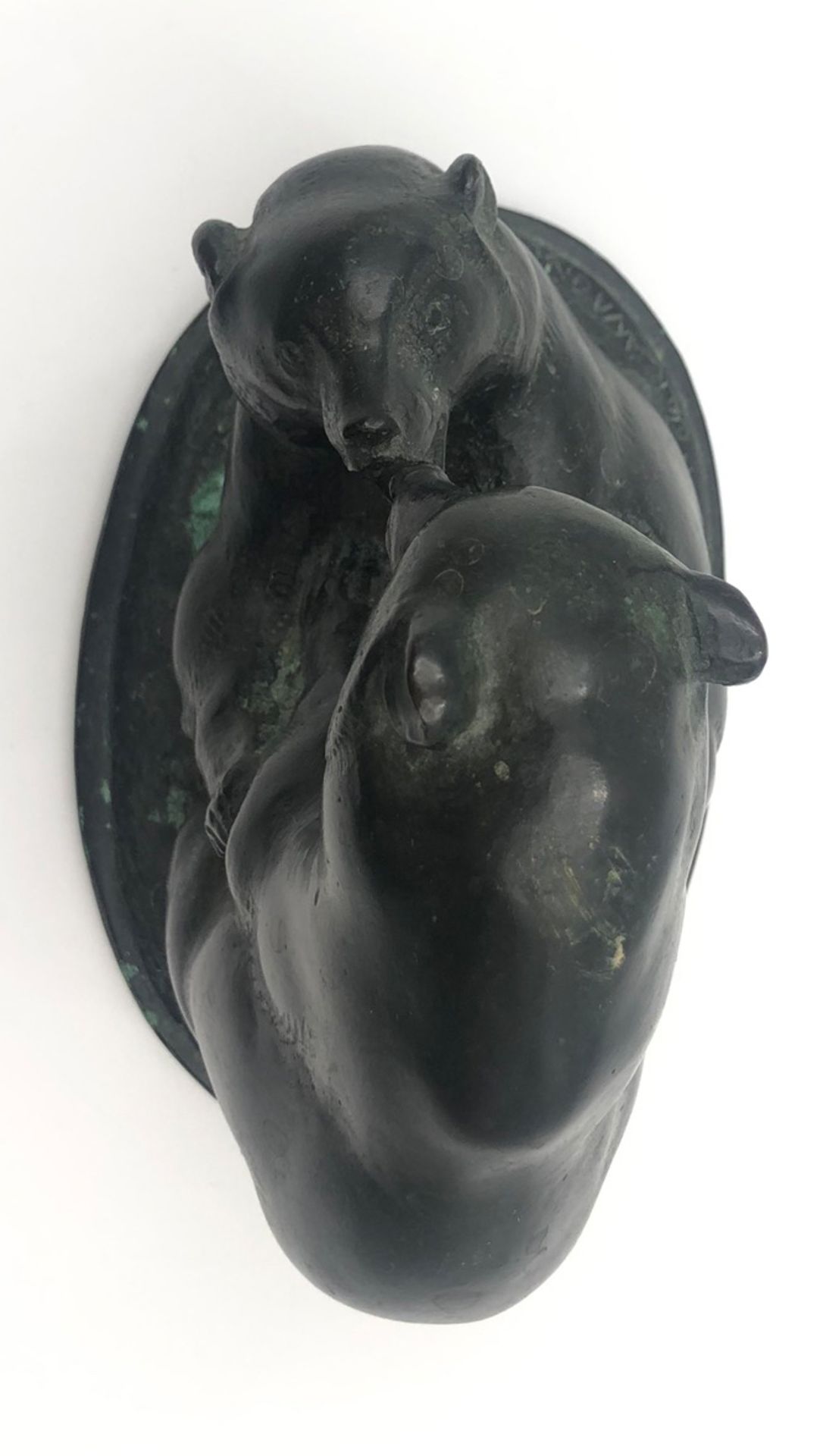 Carl WAGNER (1938 - 2011). Spielende Bären.14 cm x 14 cm. Skulptur. Bronze. Rückseitig signiert.Carl - Bild 4 aus 12