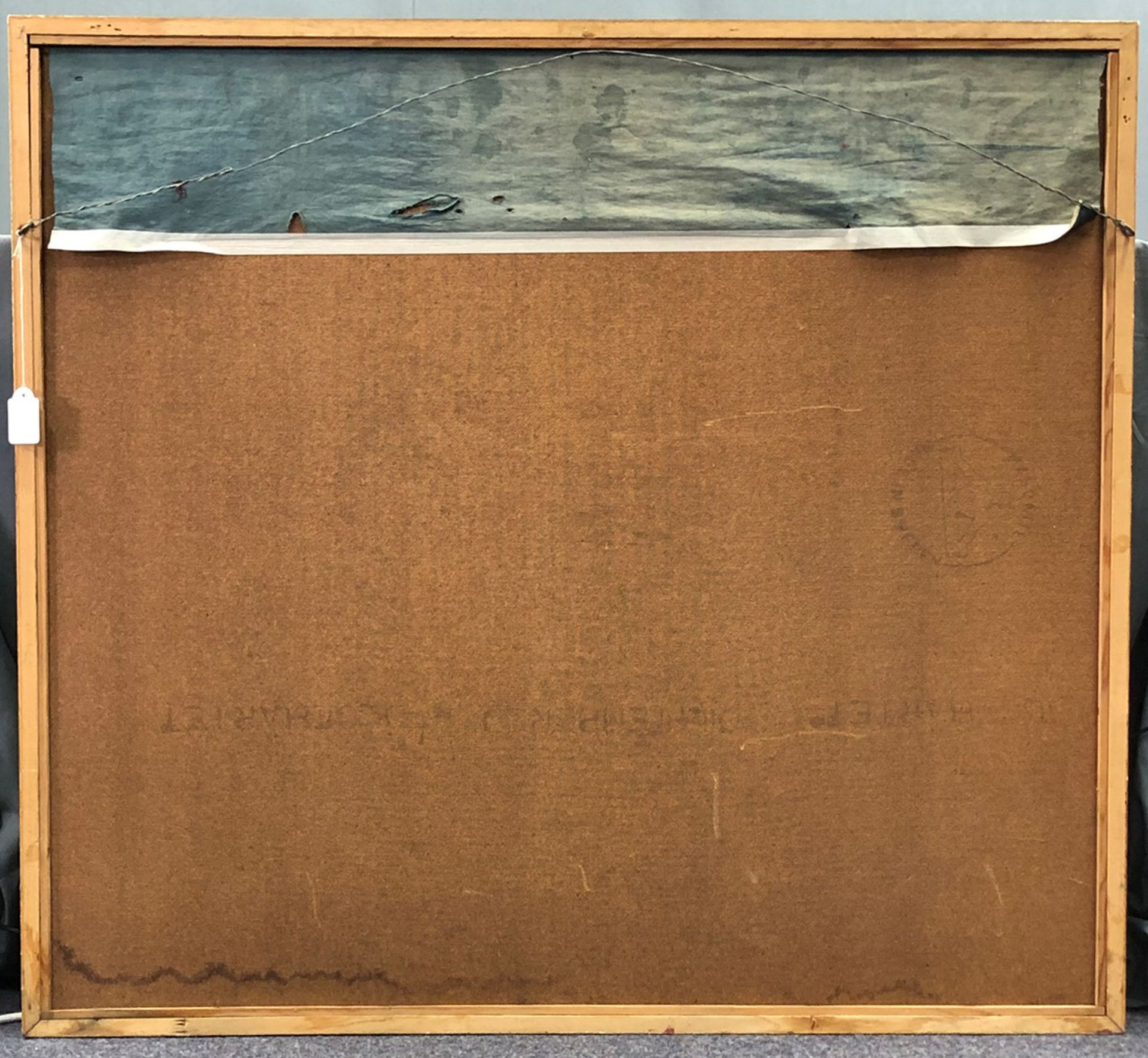 Behang. Seidenstickerei, Stumpwork. Wohl China 19. Jahrhundert.91,5 cm x 98 cm sichtbar. Hinten - Bild 5 aus 14