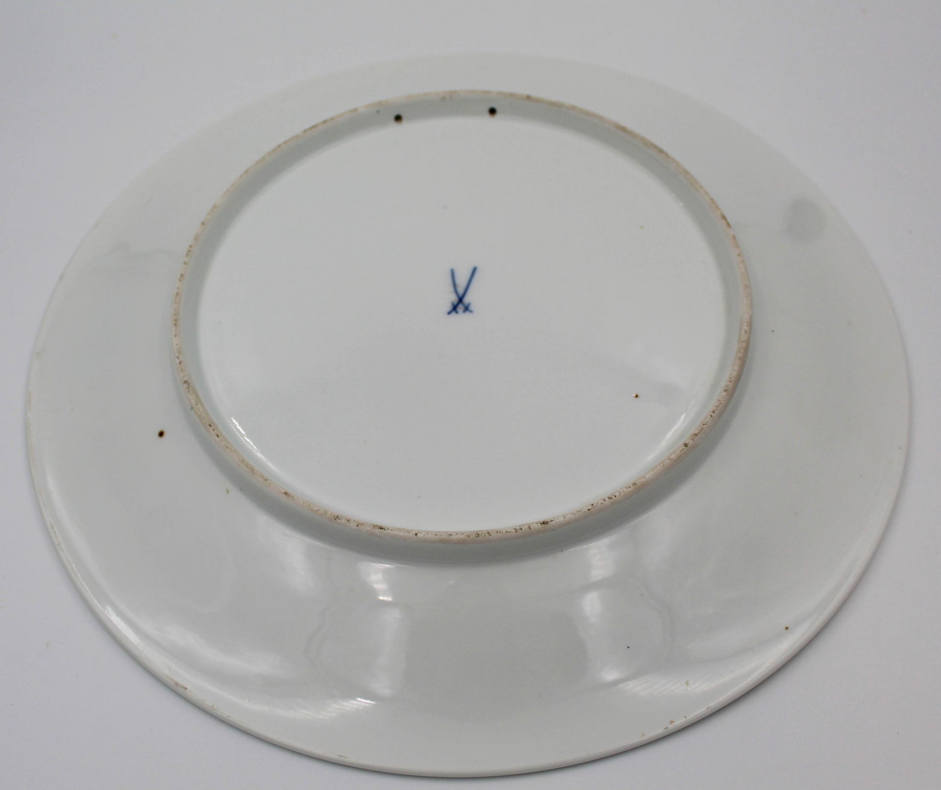 Meissen Porzellan. 6 Einzelteile.Bis 35 cm. Platten, Suppenteller. Ein Teller aus dem - Bild 8 aus 21