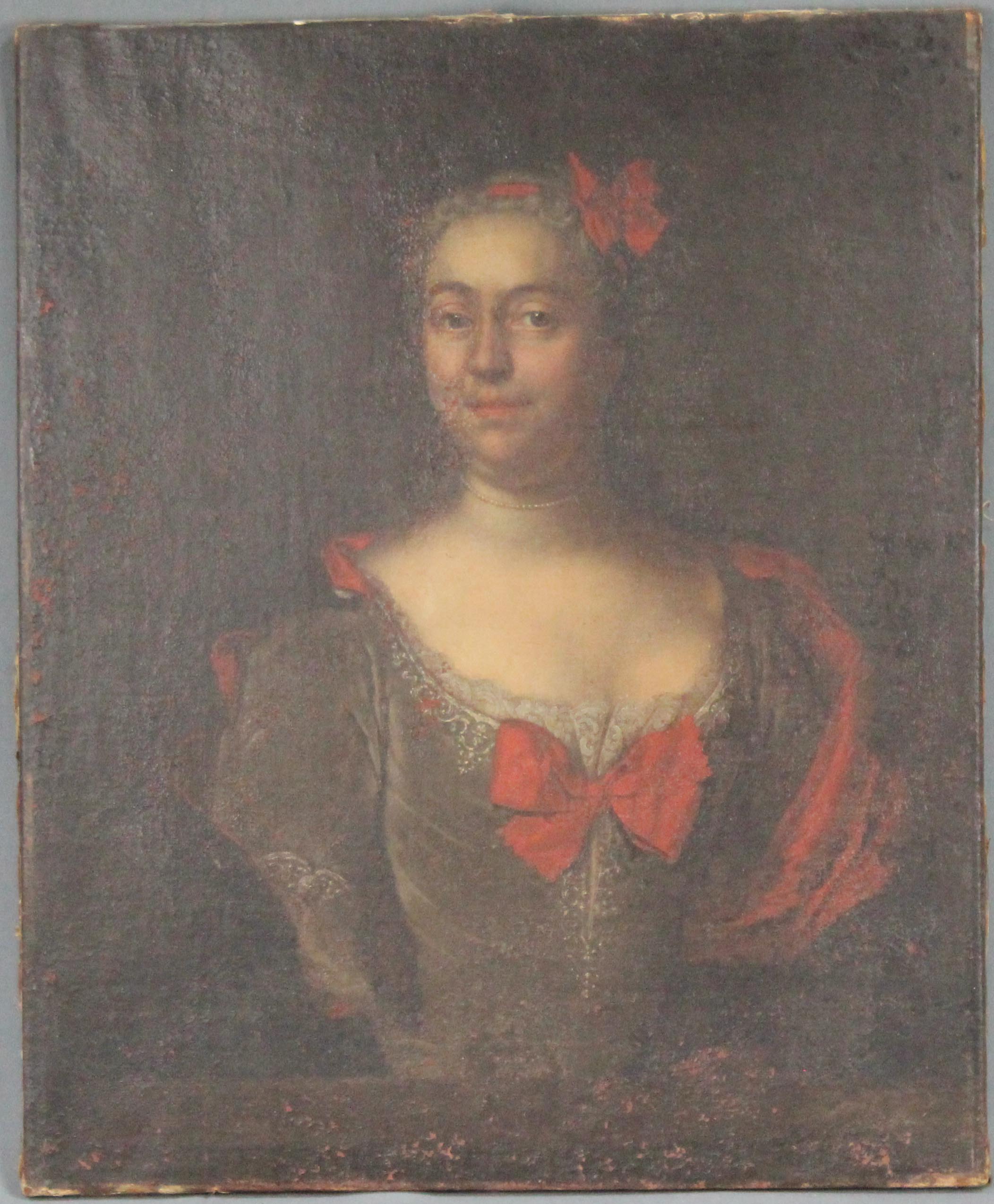 Gottfried BOY (Attrib.) (1701 - 1755). Ann - Cath. - Hombergh.77 cm x 63 cm. Gemälde. Öl auf