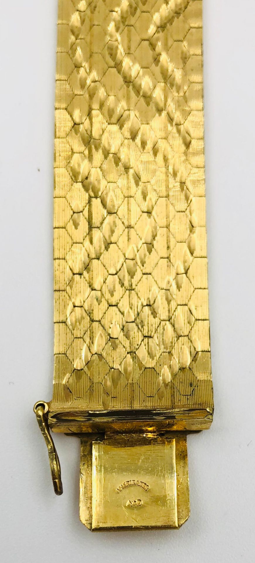 Armband. Vergoldet.38,9 Gramm. 18,5 cm lang.Bracelet. Gold.38.9 grams. 18.5 cm long. Probably 14 - Image 7 of 9