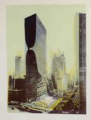 Pol BURY (1922 - 2005). Buildings - New York, 1960.52,5 cm x 38,5 cm. Lithographie. Rechts unten