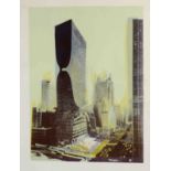 Pol BURY (1922 - 2005). Buildings - New York, 1960.52,5 cm x 38,5 cm. Lithographie. Rechts unten