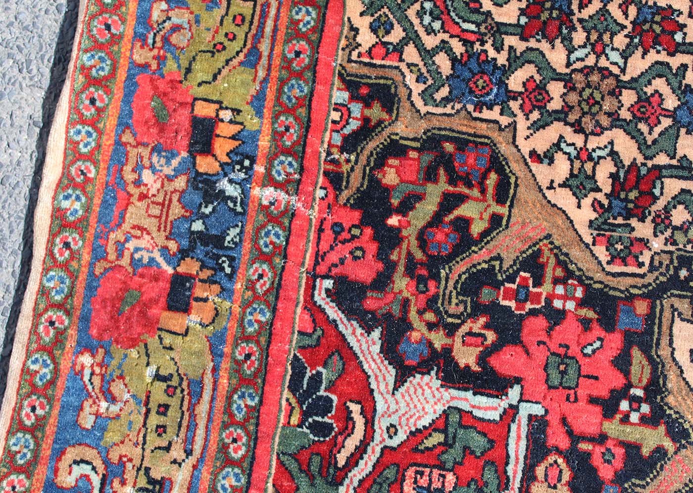 Bidjar Perserteppich. Iran. Circa 70 - 100 Jahre alt.202 cm x 152 cm. Handgeknüpft. Wolle auf - Image 6 of 16