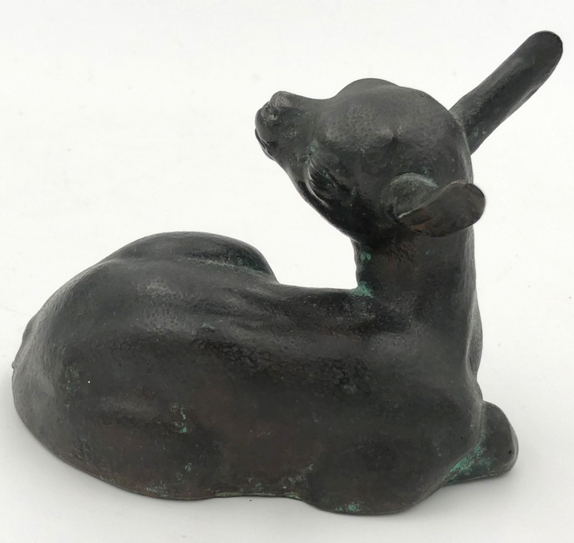 Monogrammist (XIX - XX). Kleiner Ziegenbock.10 cm x 12,5 cm. Skulptur. Bronze. Rückseitig - Bild 7 aus 13