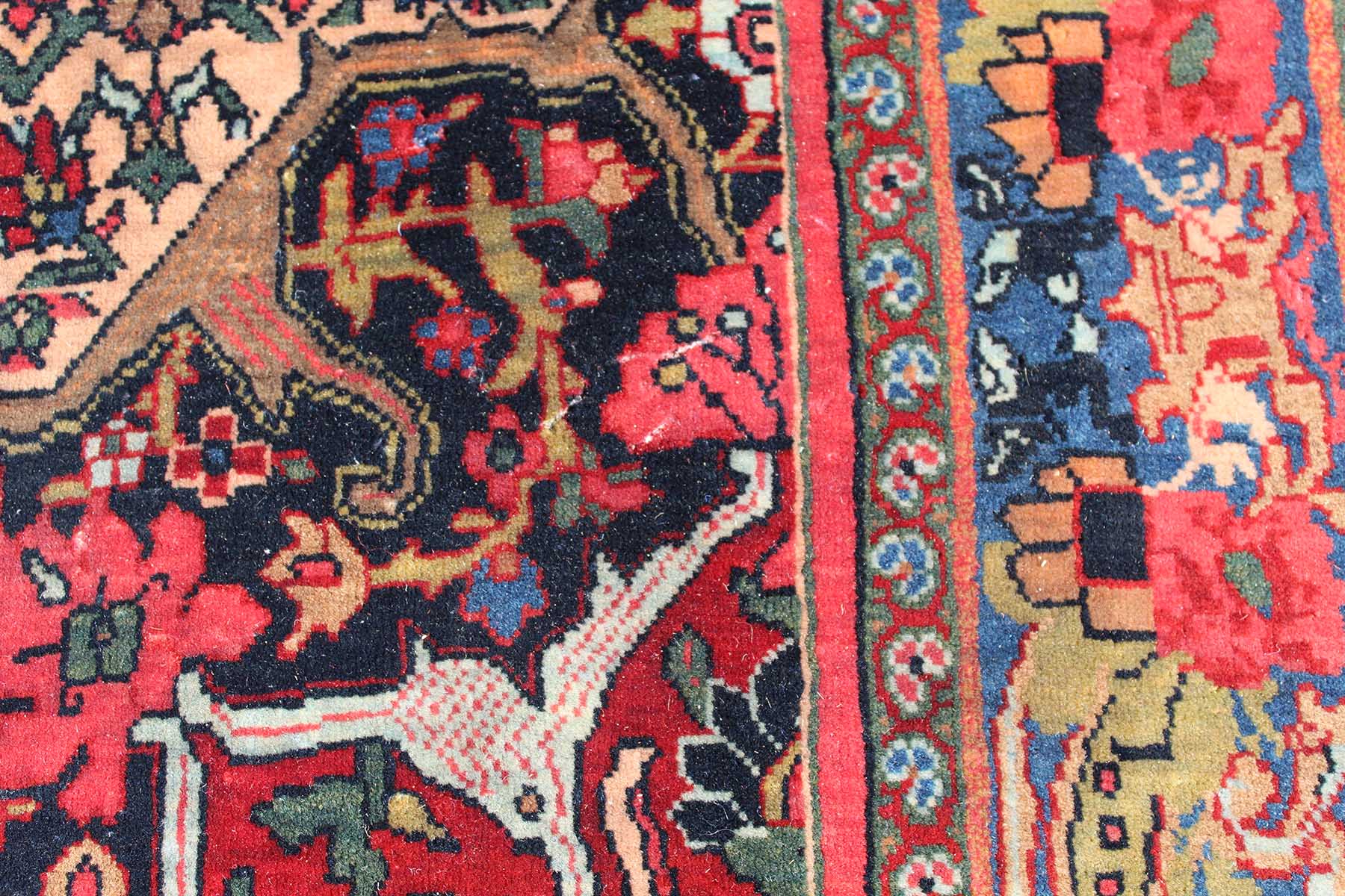 Bidjar Perserteppich. Iran. Circa 70 - 100 Jahre alt.202 cm x 152 cm. Handgeknüpft. Wolle auf - Image 4 of 16