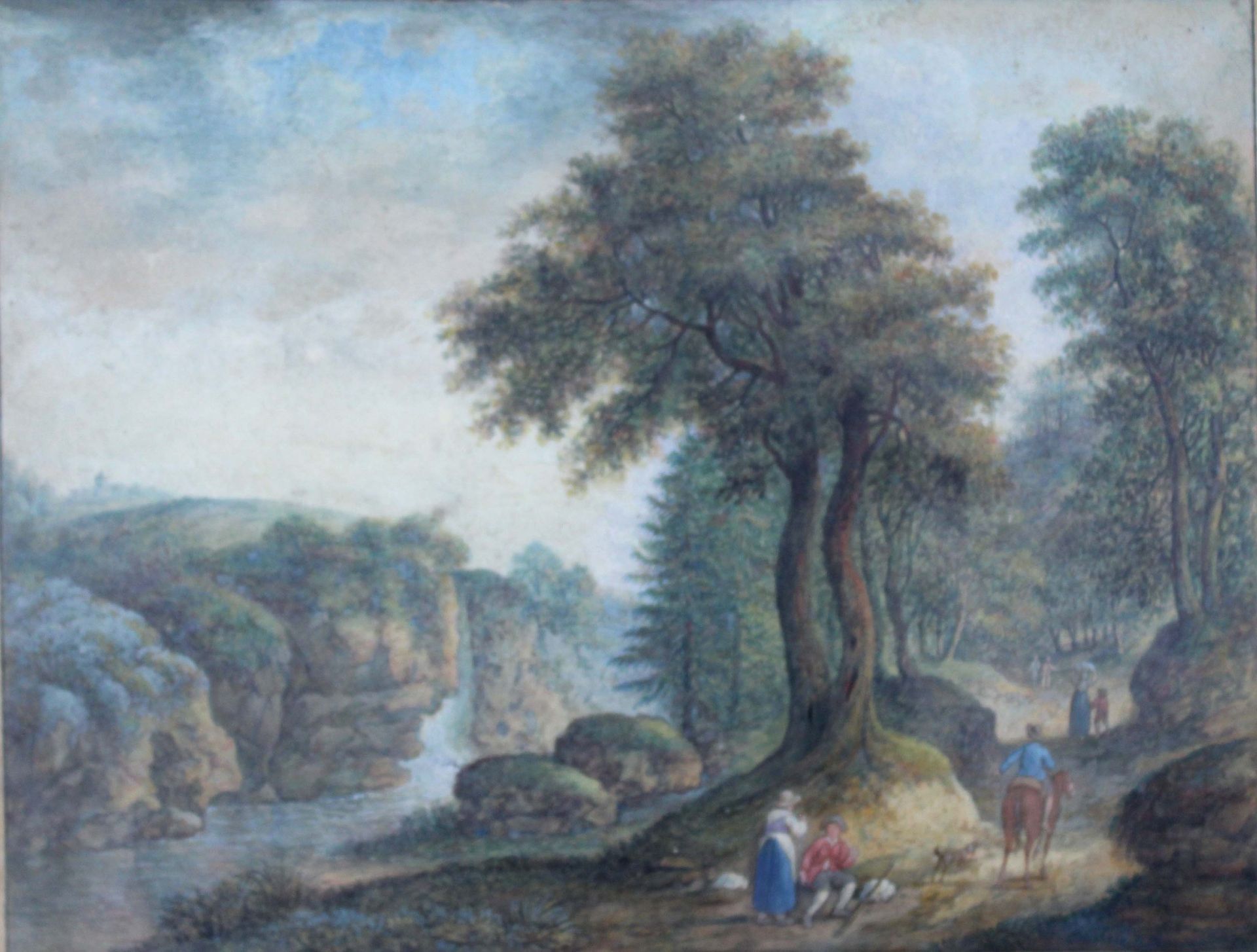 Franz Ludwig VON KESSELSTADT (1753 - 1841). Zwei Aquarelle.Bis 16,5 cm x 21,7 cm. Gemälde. - Bild 5 aus 9