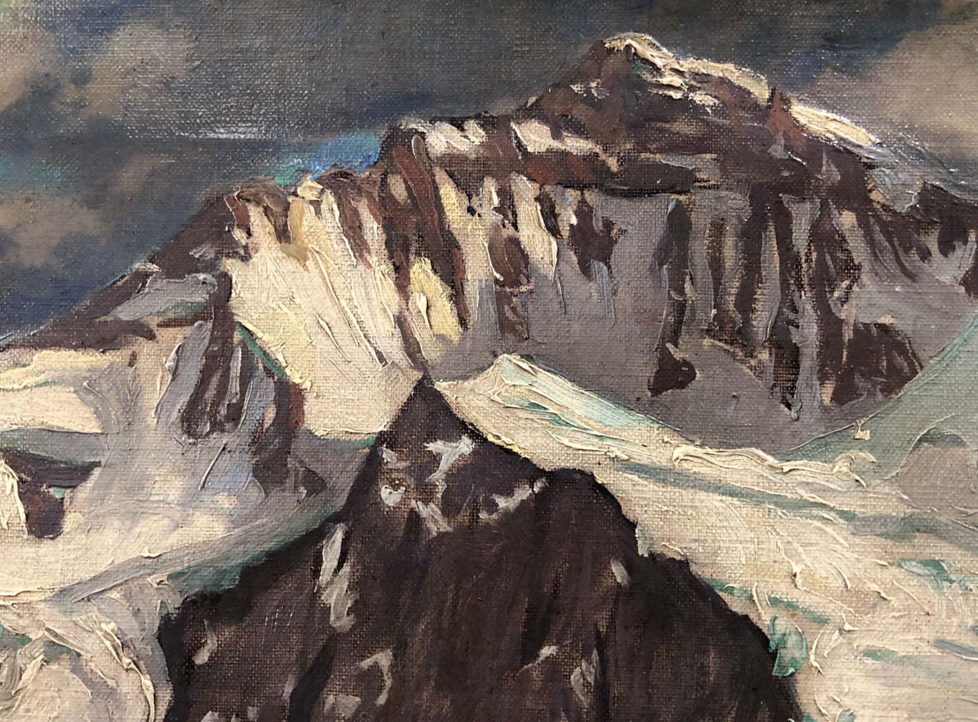 Joseph Georg Jakob KEISER (1859 - 1939). "Jungfrau".50,5 cm x 69 cm. Gemälde. Öl auf Leinwand. - Bild 7 aus 12