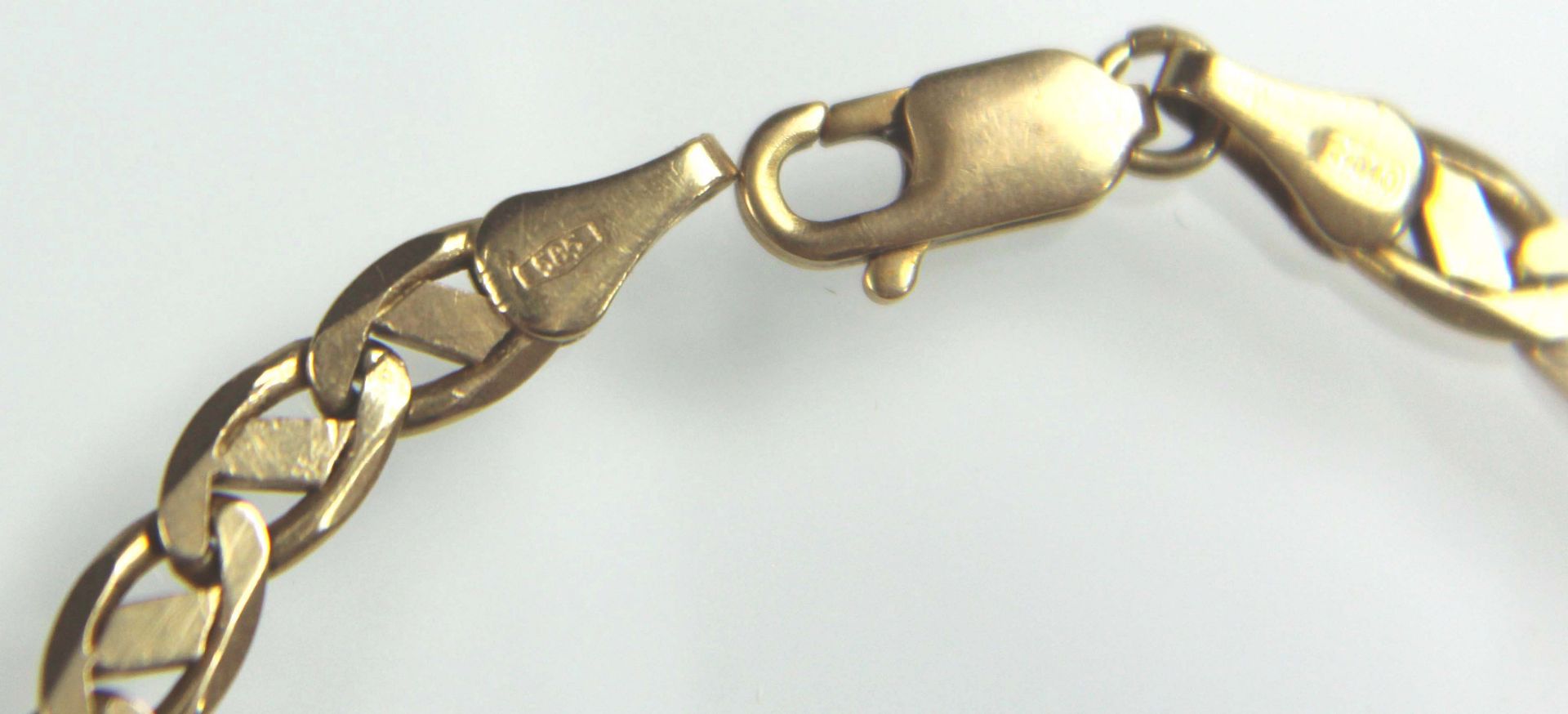 Panzer - Armband. Gelb Gold 585.9,2 Gramm. 20 cm lang.Bracelet. Yellow gold 585.9.2 grams. 20 cm - Bild 3 aus 6