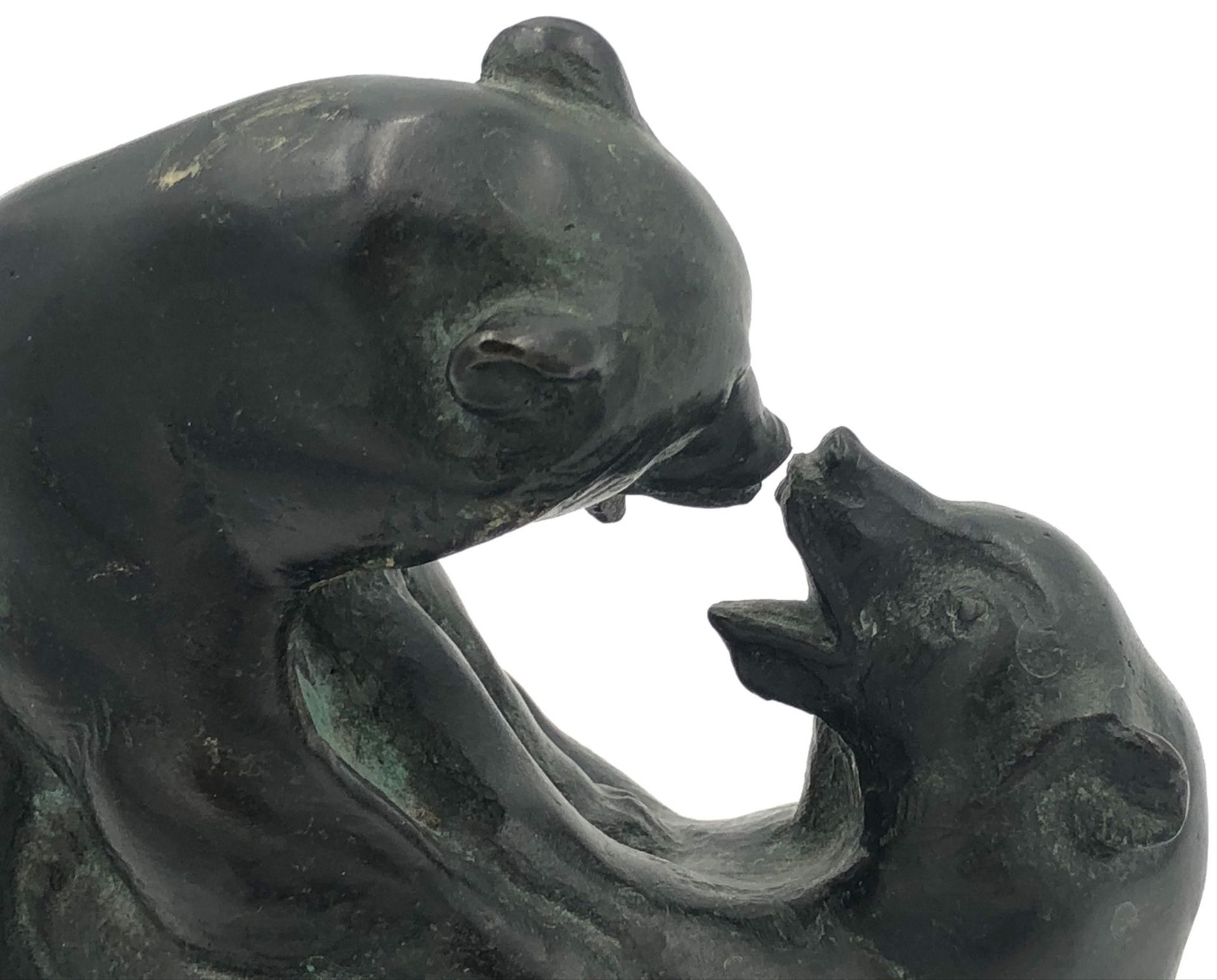 Carl WAGNER (1938 - 2011). Spielende Bären.14 cm x 14 cm. Skulptur. Bronze. Rückseitig signiert.Carl - Bild 12 aus 12