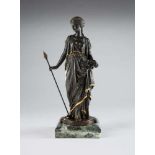Bronzefigur der griechischen Göttin Hygieia. <