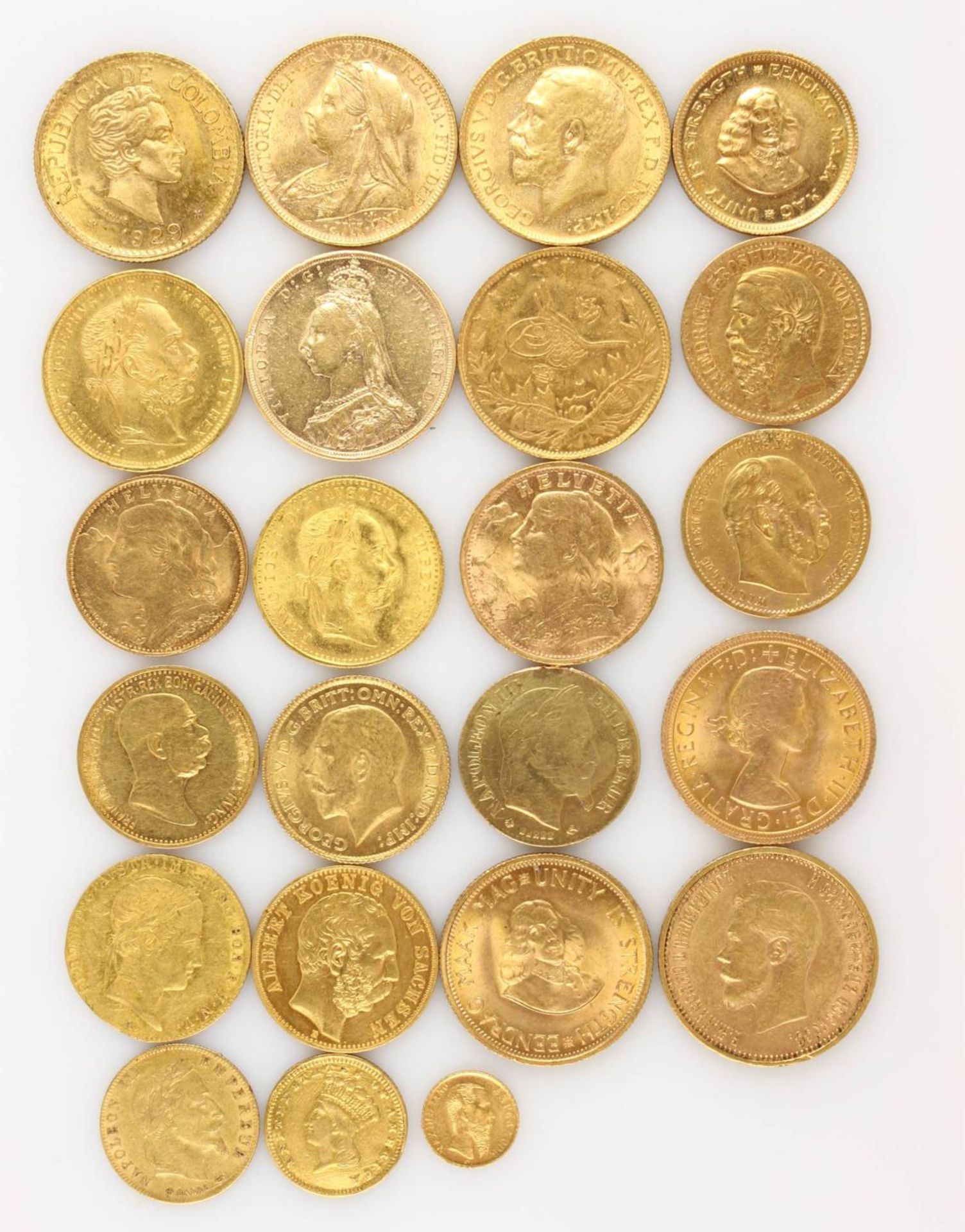 Konvolut von 23 Goldmünzen, - Image 3 of 3