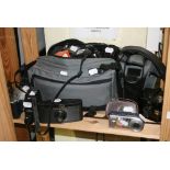 A comprehensive Pentax outfit, including various bodies and numerous lenses, etc., together with