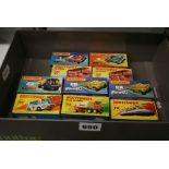 Ten boxed Matchbox models, comprising: New 1 Dodge Challenger; New 4 Pontiac Firebird; New 17 The