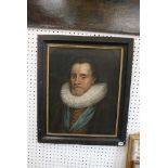 English School after Van Dyck, oils on canvas, a portrait of King James I (57 x 45 cm), framed.