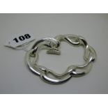 A Georg Jensen silver 'Infinity' bracelet. Regitze Overgaard design 452, comprising six