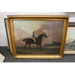 Clifton Tomson (1775-1828), oils on canvas Patriot, horse and jockey, signed ands inscribed '