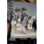 Six Nao figurines of children [s6] FOR DETAILS OF ONLINE BIDDING ON THIS LOT CONTACT BAINBRIDGES. WE