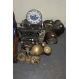 An interesting selection of collectables, including two vintage typewriters (a Corona and an
