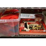 An Arsenal lot including a silver-plated photograph frame, the Arsenal Record We're back where we