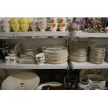 A large quantity of Wedgwood bone china tableware, comprising 'Devon Sprays' dinner, tea, and coffee