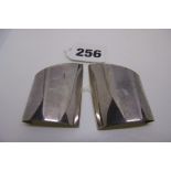 A pair of stylish Georg Jensen silver earrings FOR DETAILS OF ONLINE BIDDING ON THIS LOT CONTACT