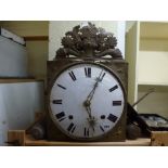 A 19th century French Cartel clock [pine shelves next to Z] FOR DETAILS OF ONLINE BIDDING ON THIS