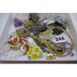 An assortment of costume jewellery FOR DETAILS OF ONLINE BIDDING ON THIS LOT CONTACT BAINBRIDGES AND