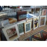 A quantity of late 20th century photographic prints by Simon Cesarani, some signed, some framed,