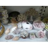 A quantity of Chessell pottery Isle of Wight including posy vases and bowls and a small quantity