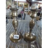 A pair of Georg V Mappin & Webb filled silver candlesticks, 7 in, Birmingham 1932 FOR DETAILS OF