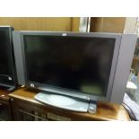 A Hitachi flat screen TV [room] FOR DETAILS OF ONLINE BIDDING ON THIS LOT CONTACT BAINBRIDGES AND TO