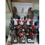 A set of 13 models of Scottish military officers by the Sentry Box and an album of Douglas