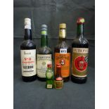 Harrods No. 11 Amontillado sherry and a Harvey's Amontillado sherry, each 70 cl; a bottle of
