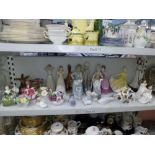 A good collection of figurines including Royal Doulton Ninette HN2379, Royal Doulton Lady Pamela