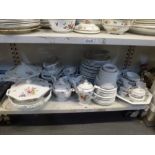 A Rosenthal Classic Rose collection part tea and dinner service including tureens, soup bowls,