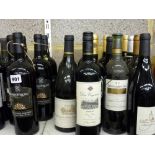 19 bottles of house wine, including: Cardomagno, 2008 (x 5); Carravacas de Primicia Rioja Tinto,