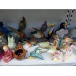 An interesting lot comprising two Carlton Ware 'My Goodness, My Guinness' figurines - a pelican