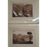 After William Haygarth, a pair of early 19th century mixed method topographic prints engraved by and