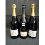 Three bottles of champagne: Bollinger La Grande Annee, 1997 (x 1); Desbordes-Amiaud 1er Cru Brut