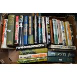 A box of books, mainly fiction, some first editions, including John Le Carre, Len Deighton,