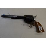 A good Italian Adler replica revolver mod. 1873, in black finish, walnut butt [B] TO BID ON THIS LOT