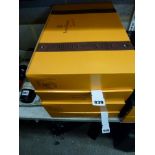 A presentation box of Veuve Clicquot Ponsardin champagne, 75 cl, with a pair of flutes and a bag (