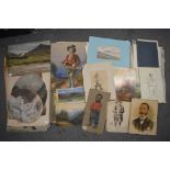 A large mixed lot of 19th and early 20th century prints, drawings, watercolours and oils,