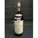 The Macallan single Highland malt Scotch whisky, 12 years old, 1 litre, boxed (levels and