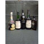 Dom Benedictine, 24 fl oz (x 1); Harvey's Bristol Cream sherry, 1 litre (x 1), 70 cl (x 1); House of